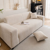 Spandex Jacquard Sofa Cover, High Stretch Crinkle Textured Couch Slipcover KAS Washable - Ornate Home