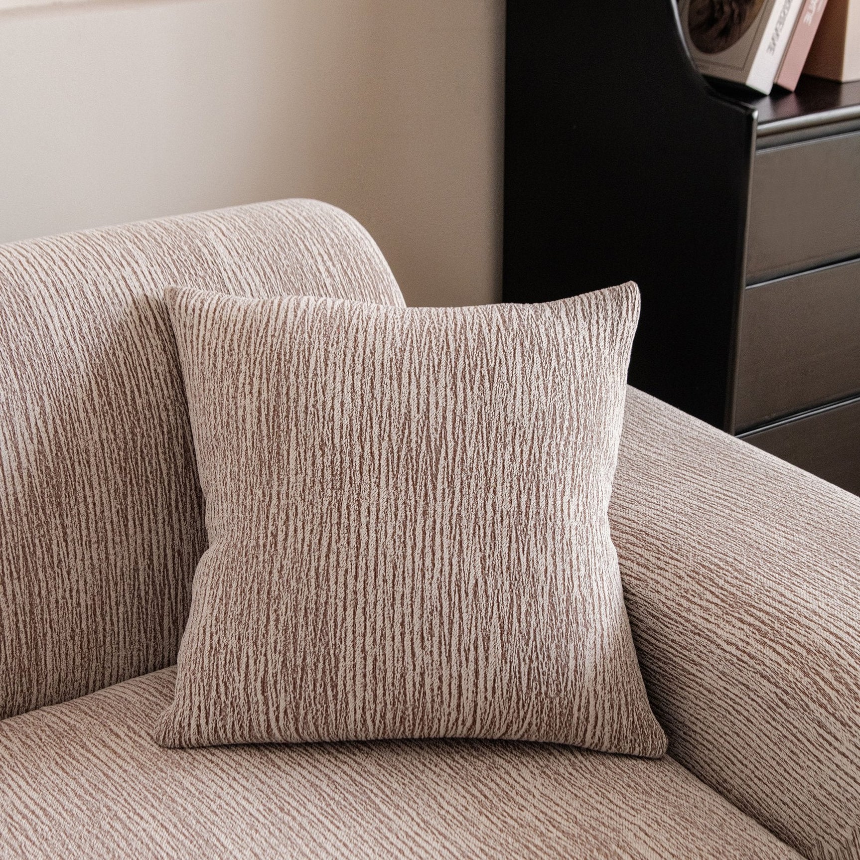 Spandex Jacquard Sofa Cover, High Stretch Crinkle Textured Couch Slipcover KAS Washable - Ornate Home