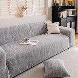 Spandex Jacquard Sofa Cover, High Stretch Crinkle Textured Couch Slipcover KAS Washable - Ornate Home