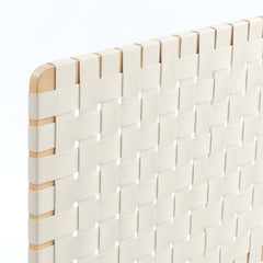 Sparta Natural/Beige Weave Vegan Leather Twin Headboard - Ornate Home
