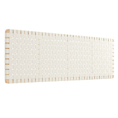 Sparta Natural/Beige Weave Wall-Mount Vegan Leather King Headboard - Ornate Home