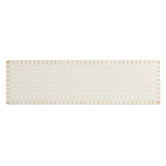 Sparta Natural/Beige Weave Wall-Mount Vegan Leather King Headboard - Ornate Home