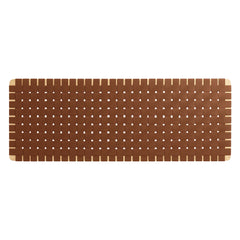 Sparta Natural/Brown Weave Wall-Mount Vegan Leather Queen Headboard - Ornate Home