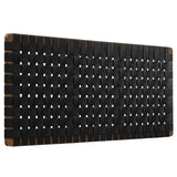 Sparta Walnut/Black Weave Vegan Leather Full Headboard - 1x55.5x22.6" - Ornate Home