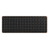 Sparta Walnut/Black Weave Wall-Mount Vegan Leather Queen Headboard - Ornate Home