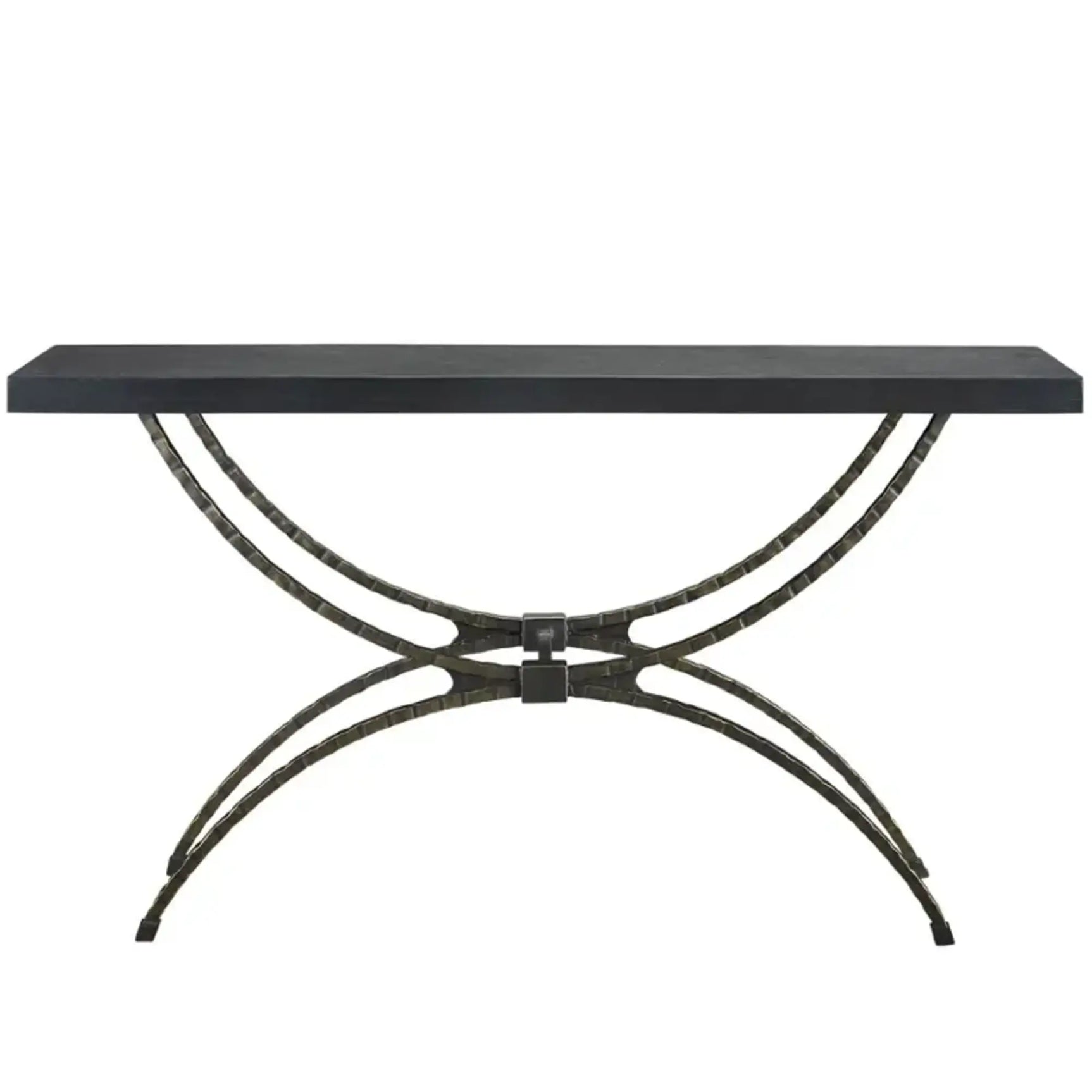 Spatial Aged Bronze/Gold Console Table - Ornate Home