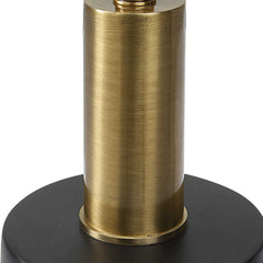 Spector Black/Brass Modern Accent Table - Ornate Home