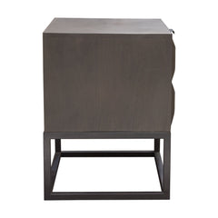 Spectrum Smoke Grey 2-Drawer Accent Table - Ornate Home