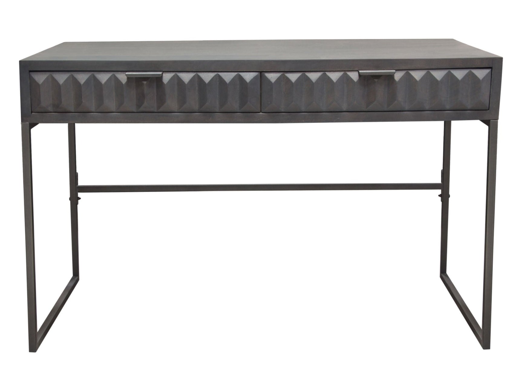 Spectrum Smoke Grey 2-Drawer Desk - Ornate Home