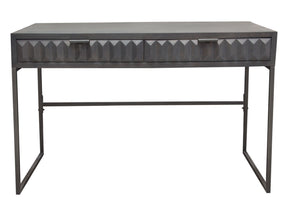 Spectrum Smoke Grey 2-Drawer Desk - Ornate Home