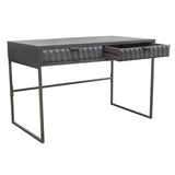 Spectrum Smoke Grey 2-Drawer Desk - Ornate Home