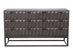 Spectrum Smoke Grey 6-Drawer Dresser - Ornate Home