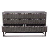 Spectrum Smoke Grey 6-Drawer Dresser - Ornate Home