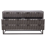 Spectrum Smoke Grey 6-Drawer Dresser - Ornate Home
