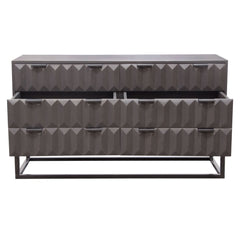 Spectrum Smoke Grey 6-Drawer Dresser - Ornate Home