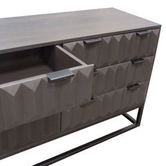 Spectrum Smoke Grey 6-Drawer Dresser - Ornate Home
