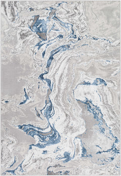 Speldhurst Blue Marble Rug - Ornate Home