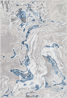 Speldhurst Blue Marble Rug - Ornate Home