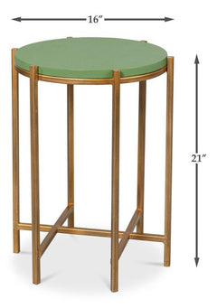 Spence Green Side Table - Ornate Home