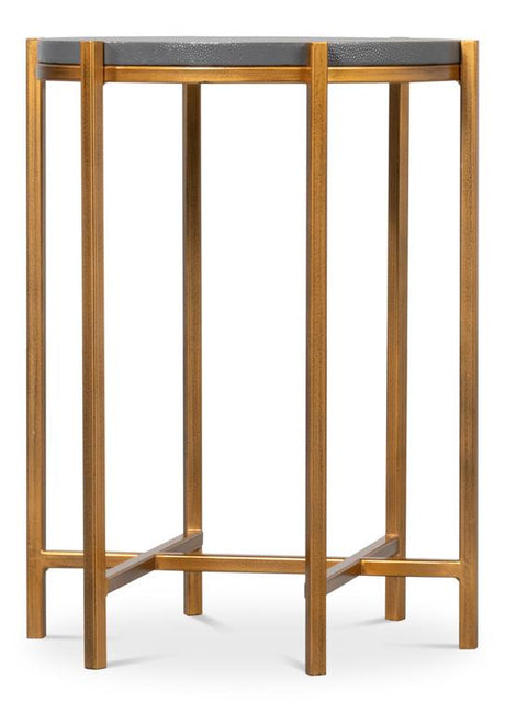 Spence Grey Side Table - Ornate Home