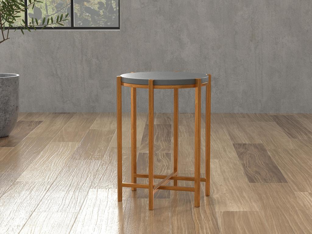 Spence Grey Side Table - Ornate Home