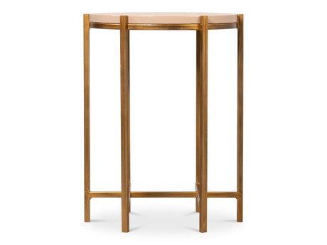 Spence Tan Side Table - Ornate Home