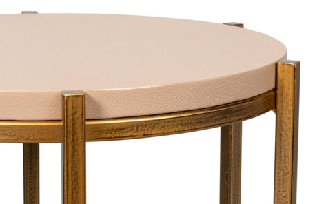 Spence Tan Side Table - Ornate Home