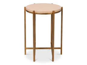 Spence Tan Side Table - Ornate Home