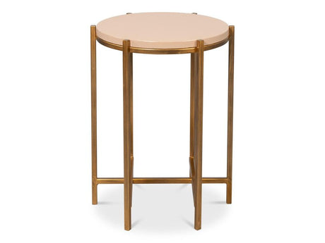 Spence Tan Side Table - Ornate Home