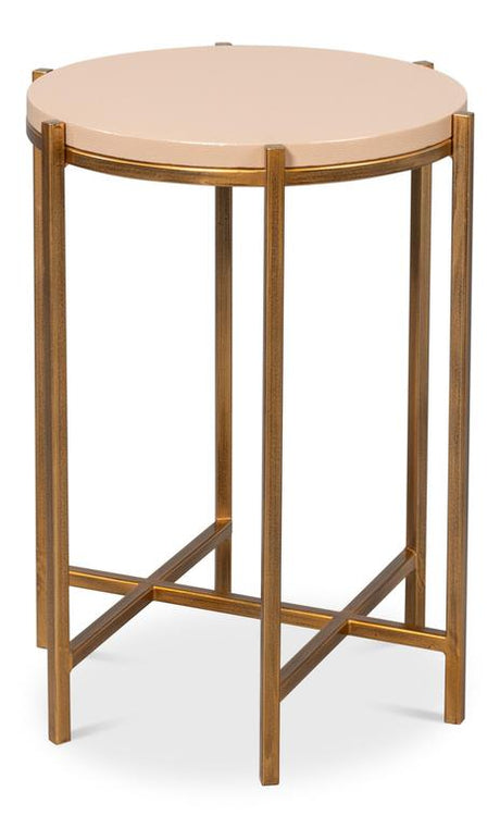 Spence Tan Side Table - Ornate Home