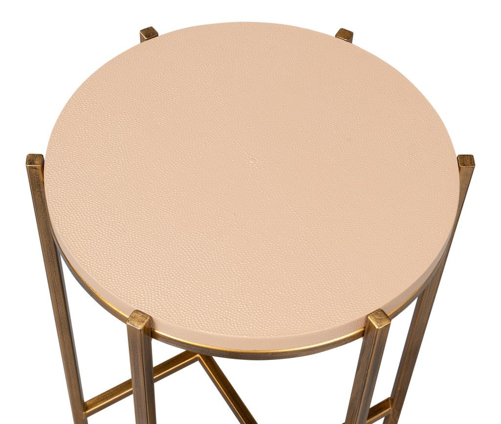 Spence Tan Side Table - Ornate Home