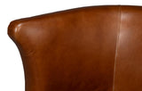 Spencer Brown Distilled Leather Swivel Chair - Ornate Home