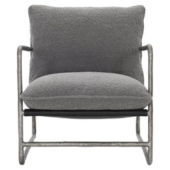Spencer Grey Fabric Chair - Ornate Home