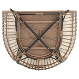 Spezia Patio Freestanding Egg Chair with Cream Cushions - Ornate Home