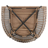 Spezia Patio Freestanding Egg Chair with Grey Cushions - Ornate Home