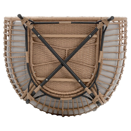 Spezia Patio Freestanding Egg Chair with Grey Cushions - Ornate Home