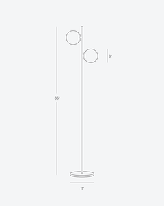 Sphere Floor Lamp - Ornate Home