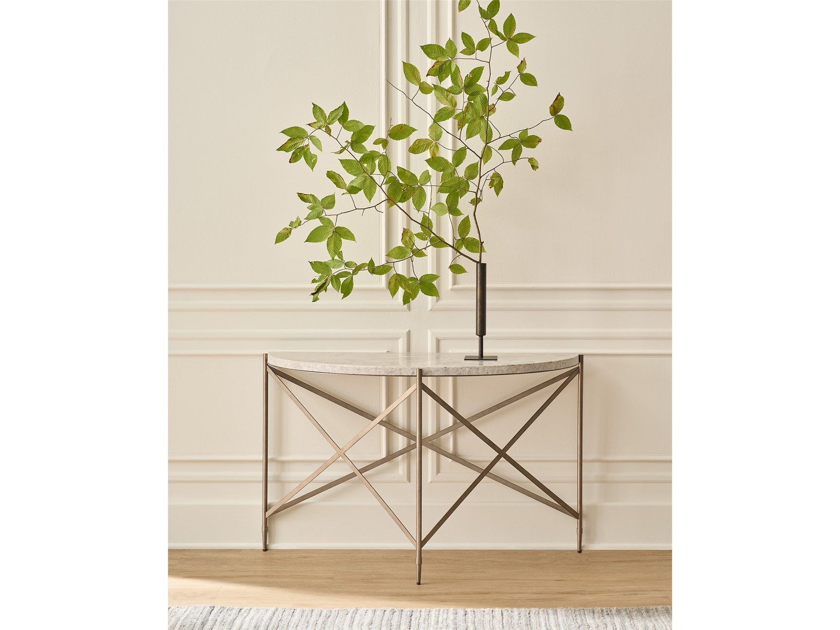 Spier Stone/Bronze Console Table - Ornate Home