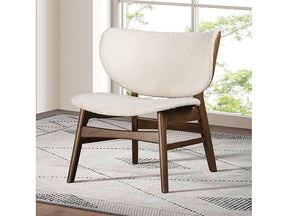 Spiez Walnut/Beige Accent Chair - Ornate Home