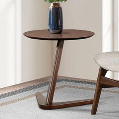 Spiez Walnut Chair & Side Table - Ornate Home