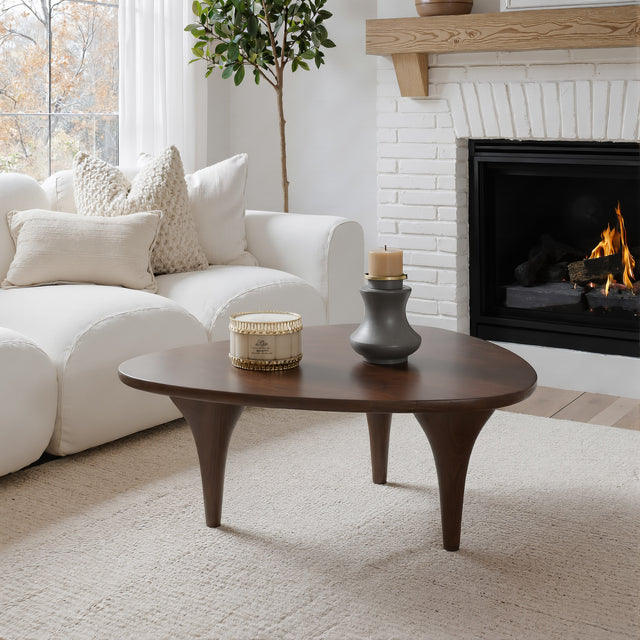 Spiker Walnut Coffee Table - Ornate Home