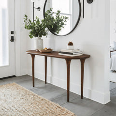 Spiker Walnut Console Table - Ornate Home