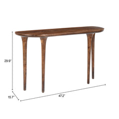 Spiker Walnut Console Table - Ornate Home