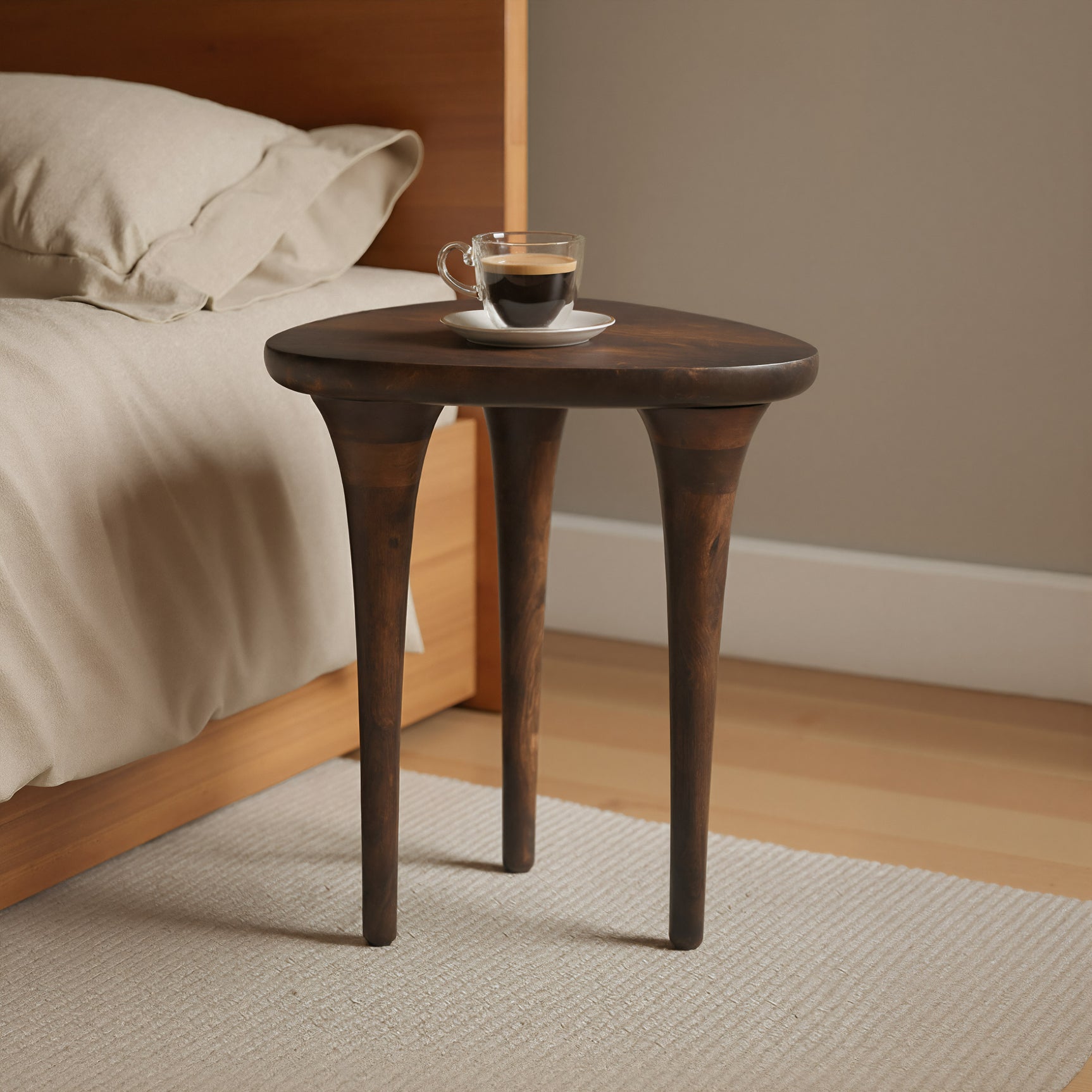 Spiker Walnut Side Table - Ornate Home