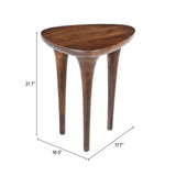 Spiker Walnut Side Table - Ornate Home
