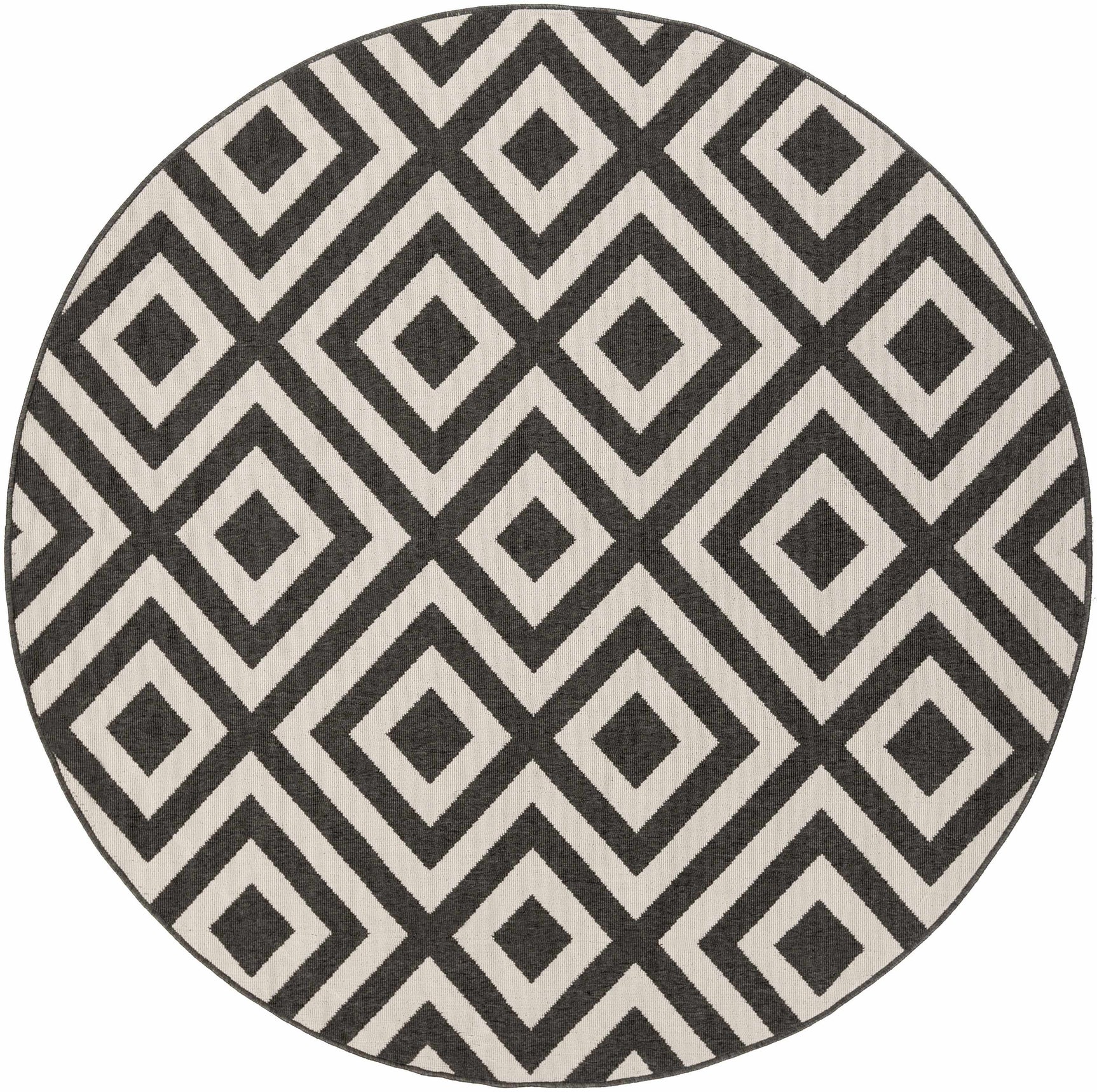 Spilsby Black Trellis Outdoor Rug - Ornate Home