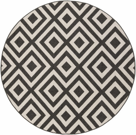 Spilsby Black Trellis Outdoor Rug - Ornate Home