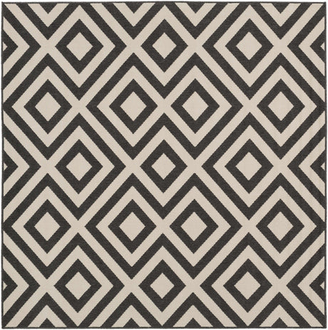 Spilsby Black Trellis Outdoor Rug - Ornate Home