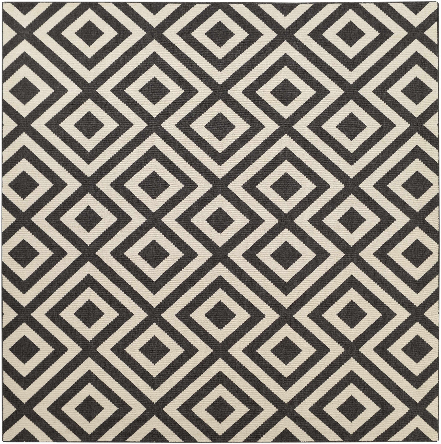 Spilsby Black Trellis Outdoor Rug - Ornate Home