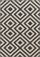 Spilsby Black Trellis Outdoor Rug - Ornate Home